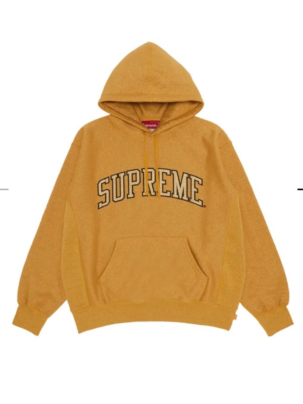 Supreme Glitter Arc Hooded Sweatshirt ‘Gold’ - Men's